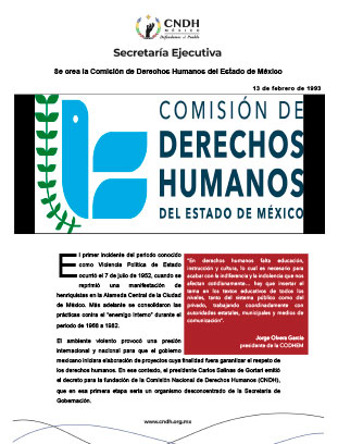 Se crea la Comisión de Derechos Humanos del Estado de México