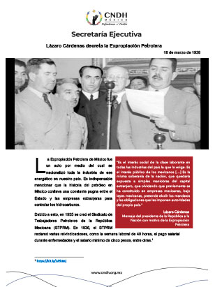 Lázaro Cárdenas decreta la Expropiación Petrolera