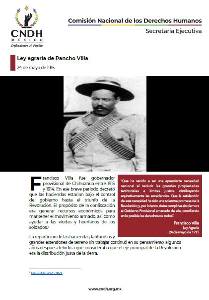 Ley agraria de Pancho Villa