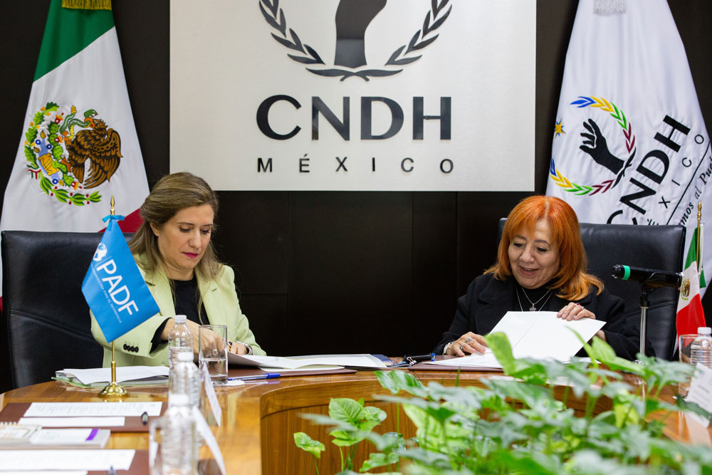 Ceremonia protocolaria de Firma de Convenio de Colaboración - CNDH - PADF.