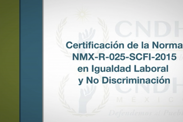 Norma 025-Certificación de Norma en Igualdad Laboral y No Discriminación