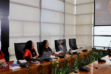 La presidenta de la CNDH, Rosario Piedra Ibarra, presentó la iniciativa “Rutas de acción por el derecho a una vida libre de violencias”.