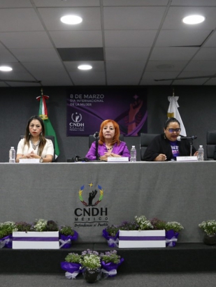 Al conmemorar el Día Internacional de la Mujer, la CNDH pide visibilizar los derechos político-electorales y acelerar la igualdad sustantiva