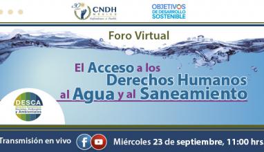 Foro Virtual El Acceso a los Derechos Humanos al Agua y al Saneamiento.