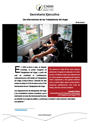 Día Internacional de las Trabajadoras del Hogar