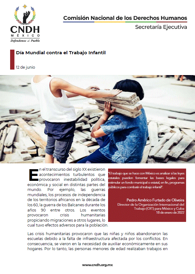 Día Mundial contra el Trabajo Infantil