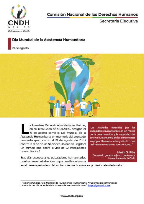 Día Mundial de la Asistencia Humanitaria
