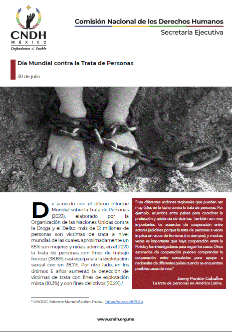 Día Mundial contra la Trata de Personas