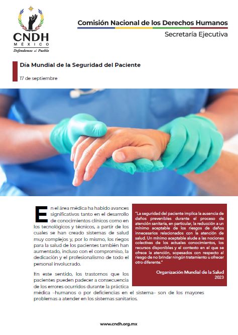 Día Mundial de la Seguridad del Paciente