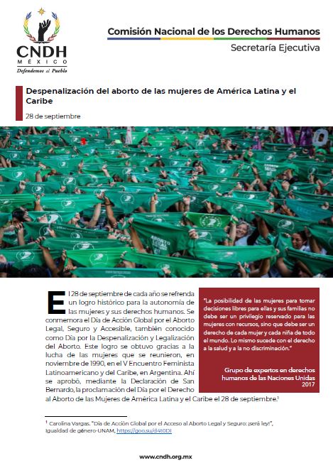 Despenalización del aborto de las mujeres de América Latina y el Caribe