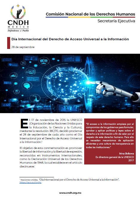 Día Internacional del Derecho de Acceso Universal a la Información