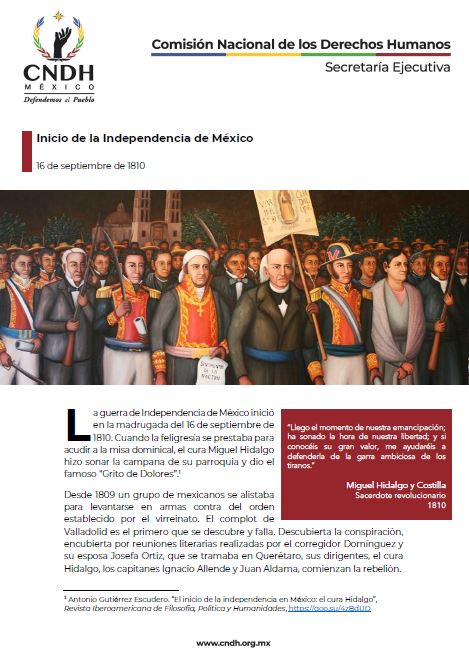 Inicio de la Independencia de México