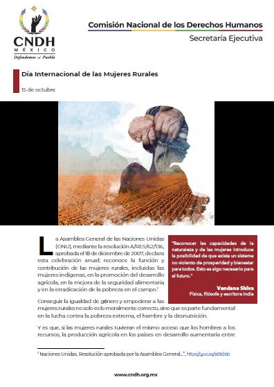 Día Internacional de las Mujeres Rurales