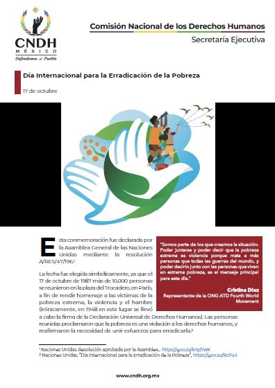 Día Internacional para la Erradicación de la Pobreza