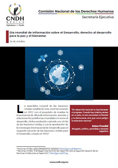 Día Mundial de Información sobre el Desarrollo, derecho al desarrollo para la paz y el bienestar