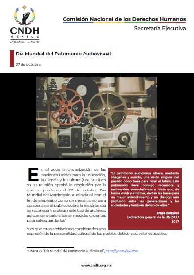 Día Mundial del Patrimonio Audiovisual