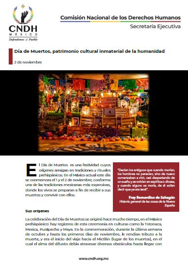 Día de Muertos, patrimonio cultural inmaterial de la humanidad