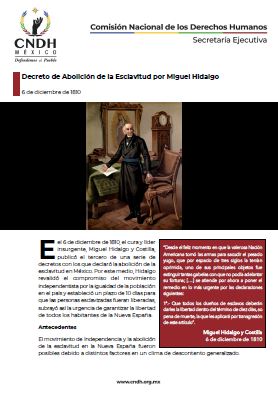 Decreto de Abolición de la Esclavitud por Miguel Hidalgo