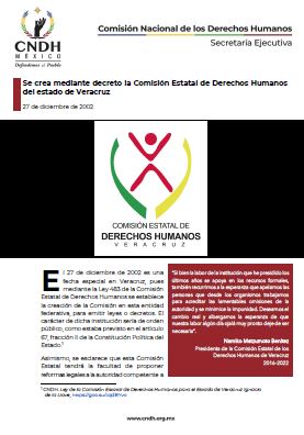 Se crea mediante decreto la Comisión Estatal de Derechos Humanos del estado de Veracruz