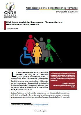 Día Internacional de las Personas con Discapacidad: en reconocimiento de sus derechos