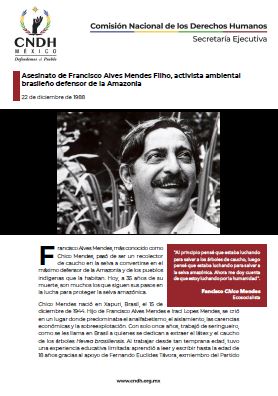 Asesinato de Francisco Alves Mendes Filho, activista ambiental brasileño defensor de la Amazonia