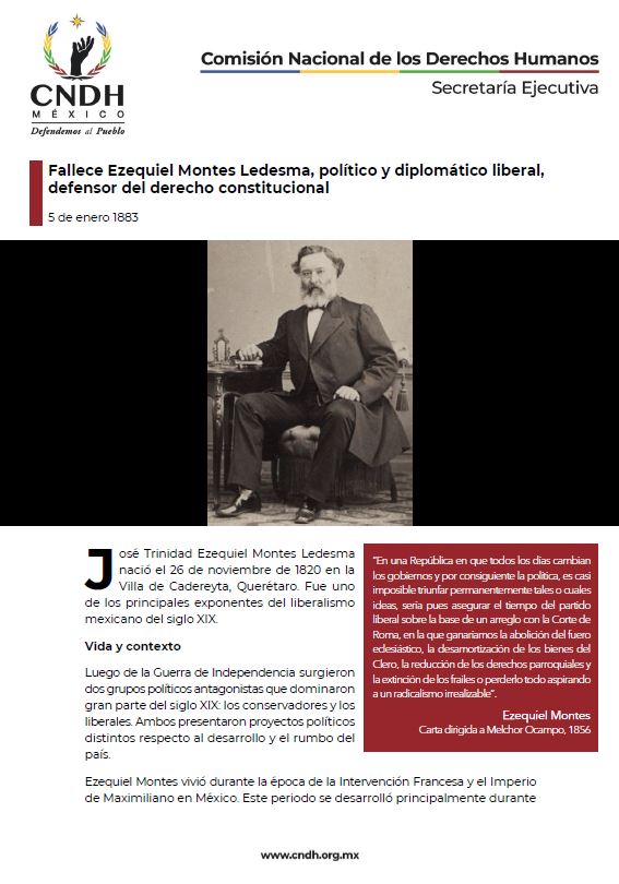 Fallece Ezequiel Montes Ledesma, político y diplomático liberal, defensor del derecho constitucional