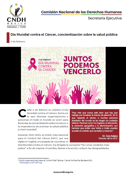 Día Mundial contra el Cáncer, concientización sobre la salud pública