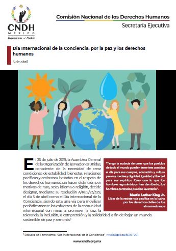 Día Internacional de la Conciencia: por la paz y los derechos humanos
