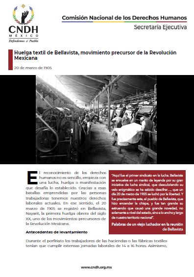 Huelga textil de Bellavista, movimiento precursor de la Revolución Mexicana