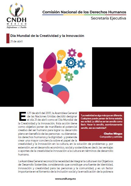 Día Mundial de la Creatividad y la Innovación