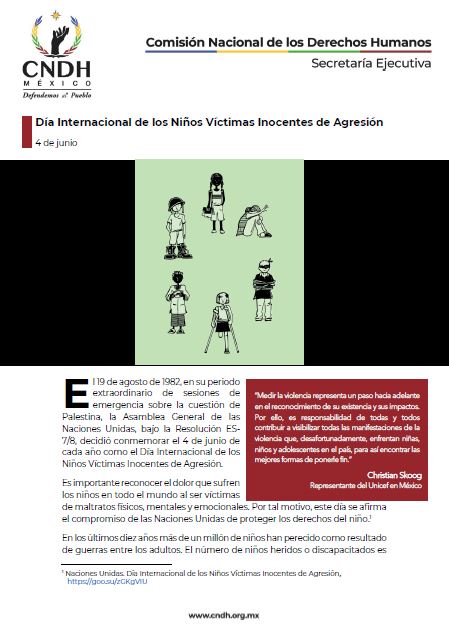 Día Internacional de los Niños Víctimas Inocentes de Agresión