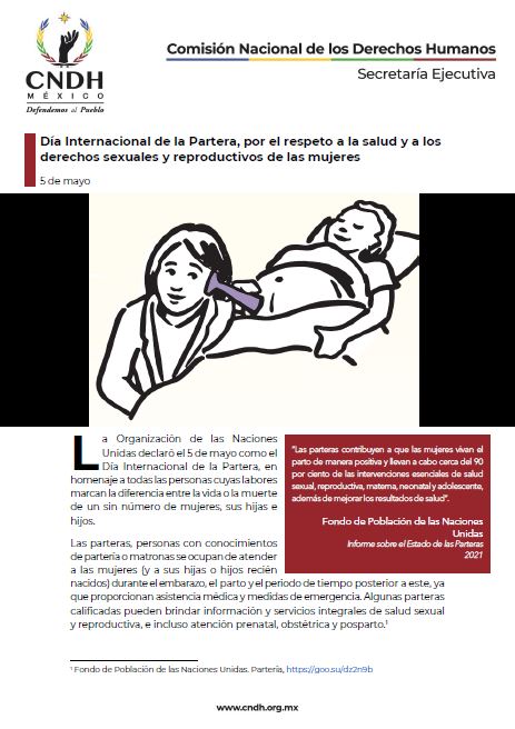 Día Internacional de la Partera, por el respeto a la salud y a los derechos sexuales y reproductivos de las mujeres