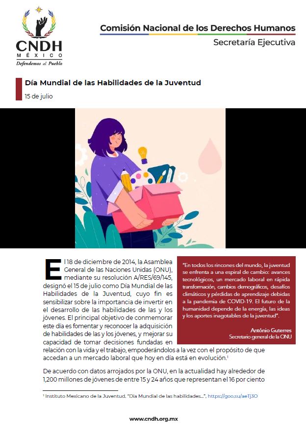 Día Mundial de las Habilidades de la Juventud