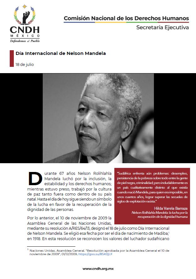 Día Internacional de Nelson Mandela