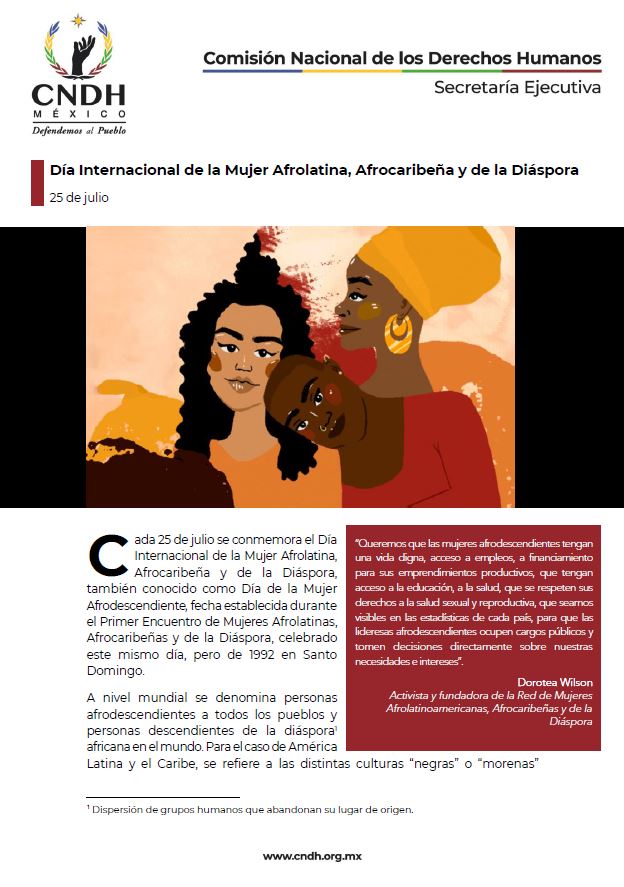 Día Internacional de la Mujer Afrolatina, Afrocaribeña y de la Diáspora