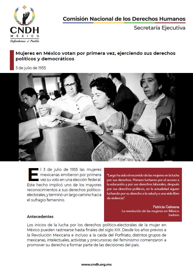 Mujeres en México votan por primera vez, ejerciendo sus derechos políticos y democráticos