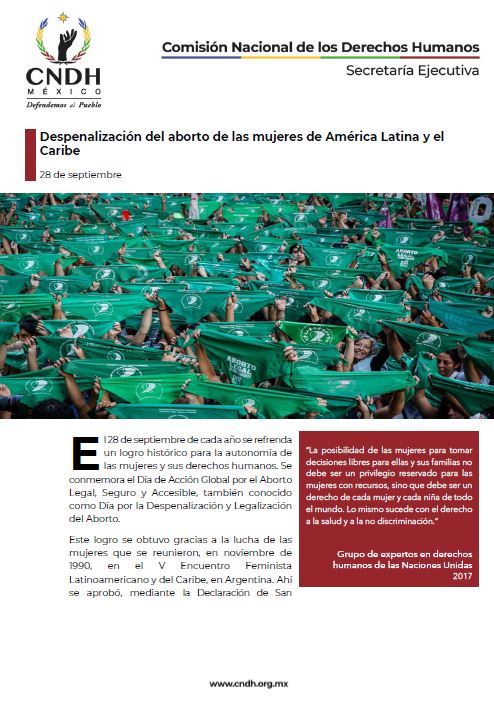 Despenalización del aborto de las mujeres de América Latina y el Caribe