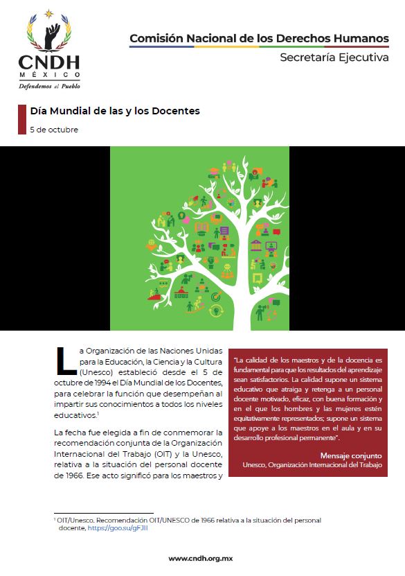 Día Mundial de las y los Docentes