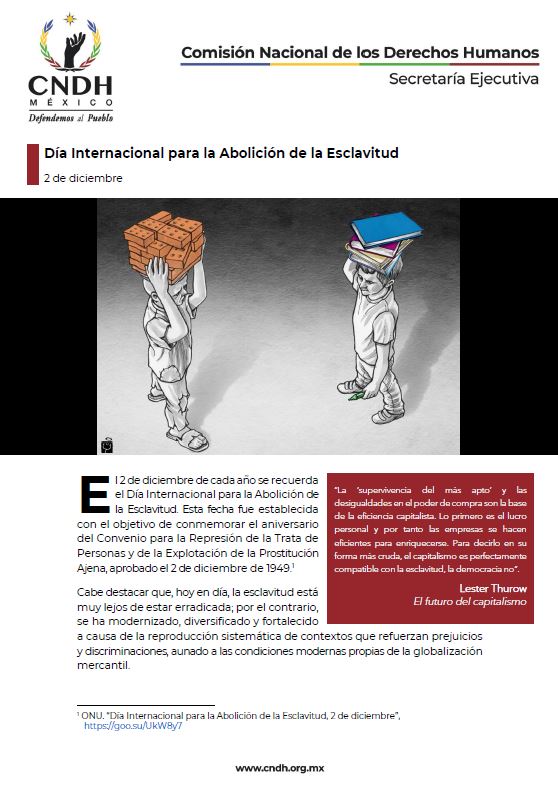 Día Internacional para la Abolición de la Esclavitud