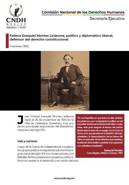 Fallece Ezequiel Montes Ledesma, político y diplomático liberal, defensor del derecho constitucional