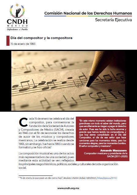Día del compositor y la compositora