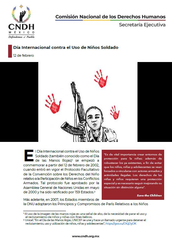 Día Internacional contra el Uso de Niños Soldado