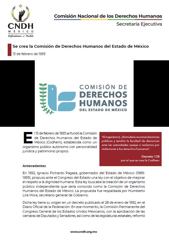 Se crea la Comisión de Derechos Humanos del Estado de México