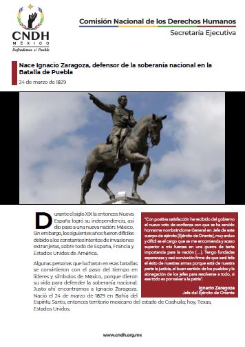 Nace Ignacio Zaragoza, defensor de la soberanía nacional en la Batalla de Puebla