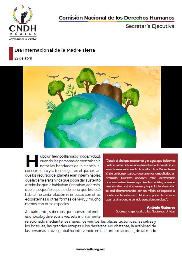 Día Internacional de la Madre Tierra