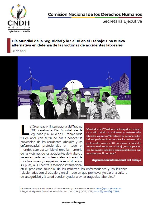 Día Mundial de la Seguridad y la Salud en el Trabajo: una nueva alternativa en defensa de las víctimas de accidentes laborales