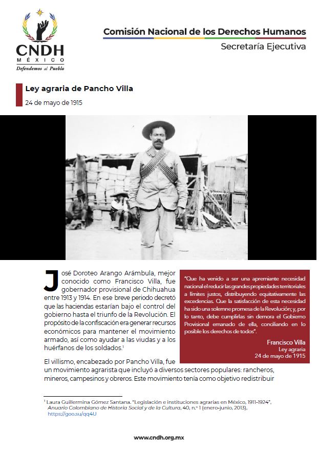 Ley agraria de Pancho Villa