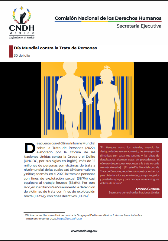 Día Mundial contra la Trata de Personas 