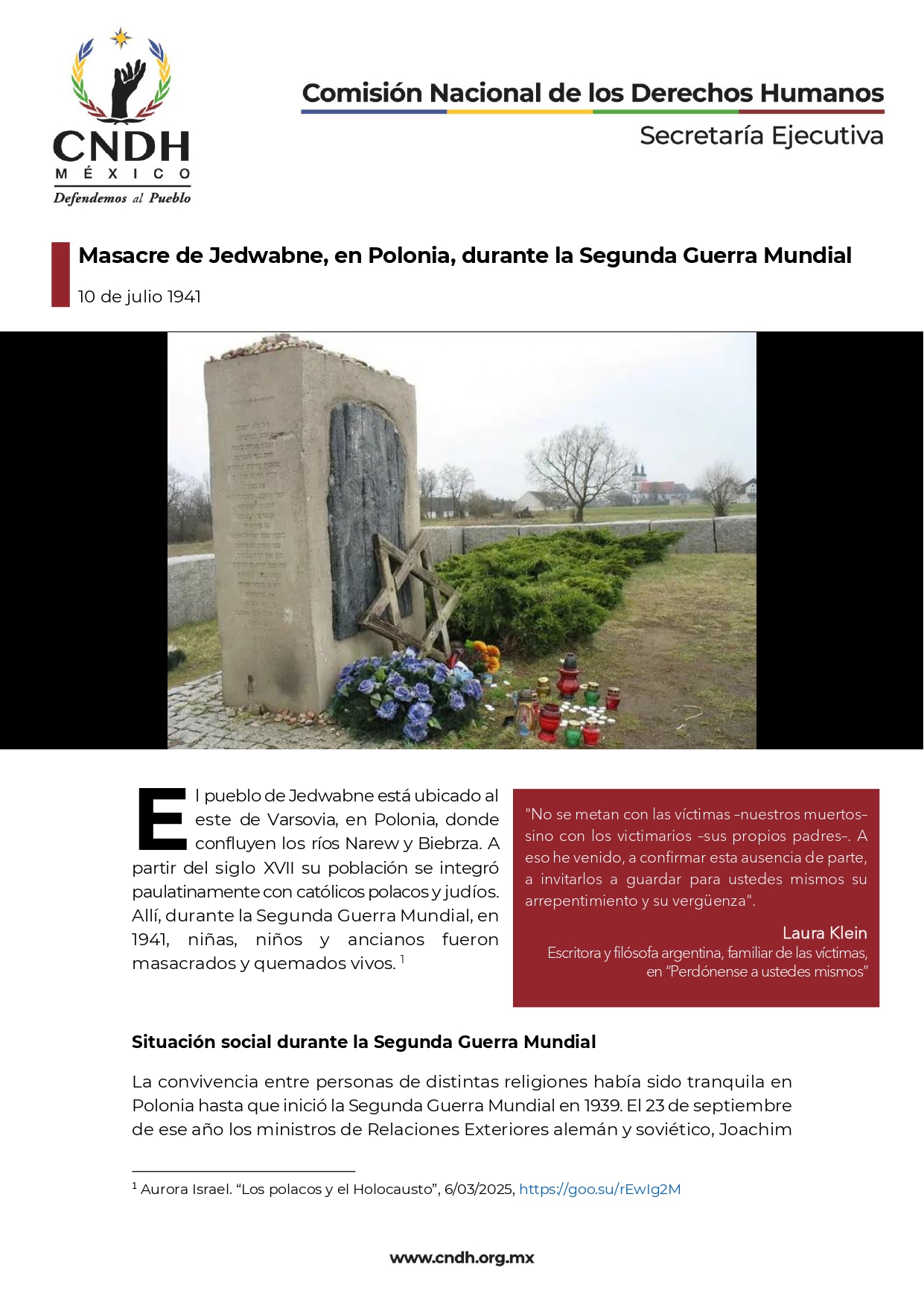 Masacre de Jedwabne, en Polonia, durante la Segunda Guerra Mundial