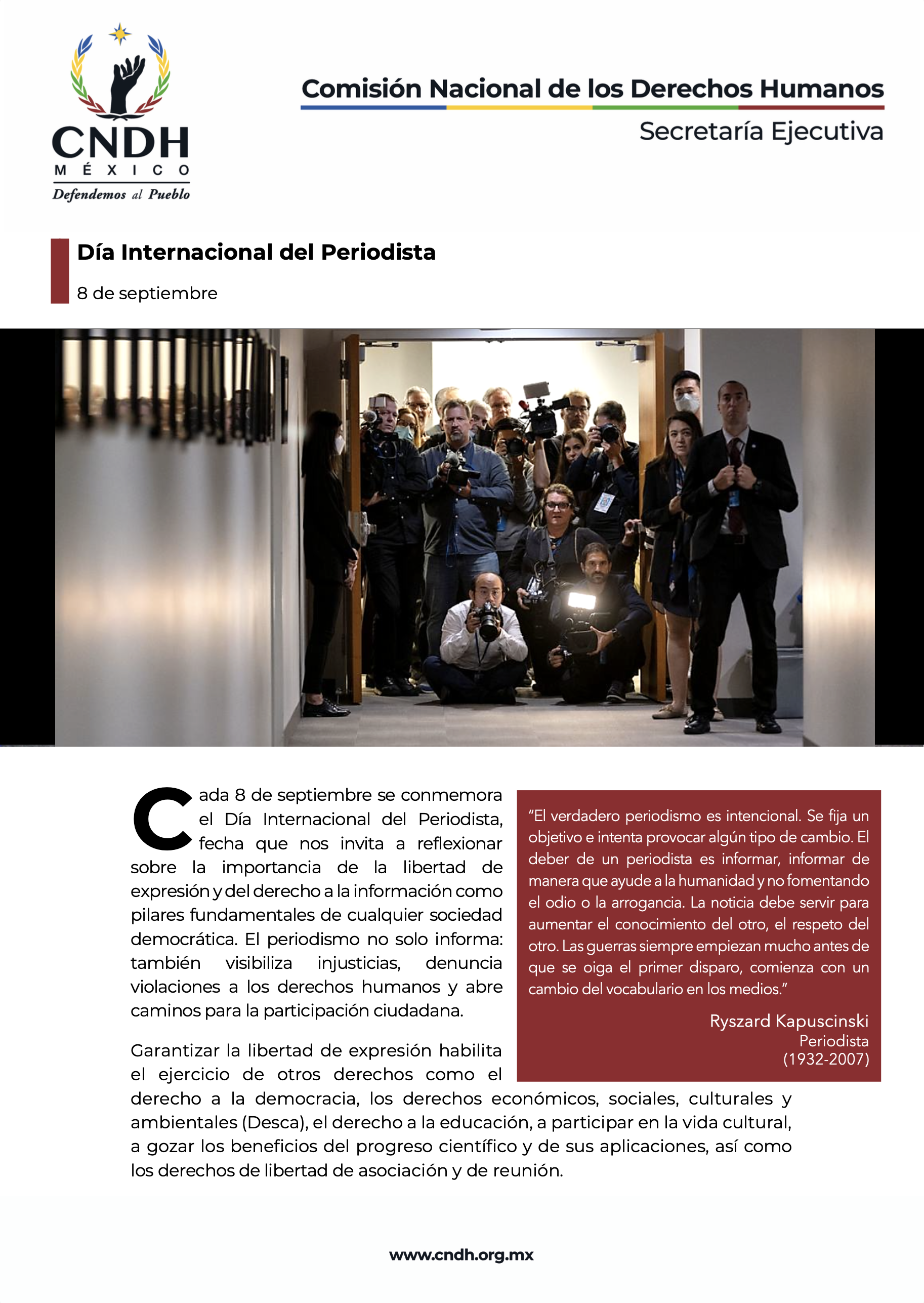 Día Internacional del Periodista